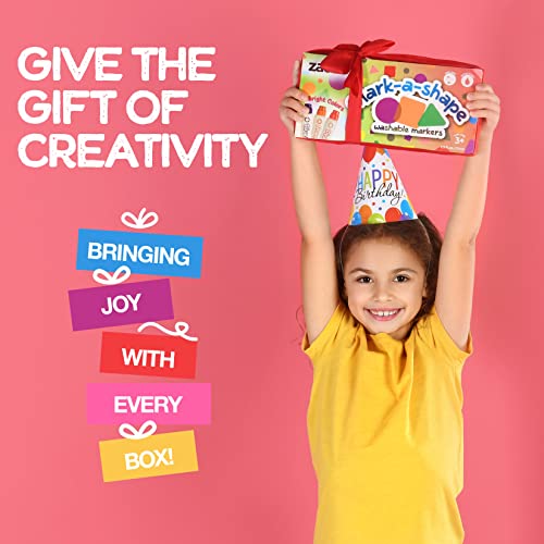 Shape Dot Markers | Different Shape Daubers | 8-pack Washable Dot Markers for Toddlers | Kids Dot Art | Toddler Arts and Crafts | Paint Dotters for ZagGit