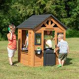 Backyard Discovery Sweetwater All Cedar Wooden Playhouse, Light Brown Backyard Discovery