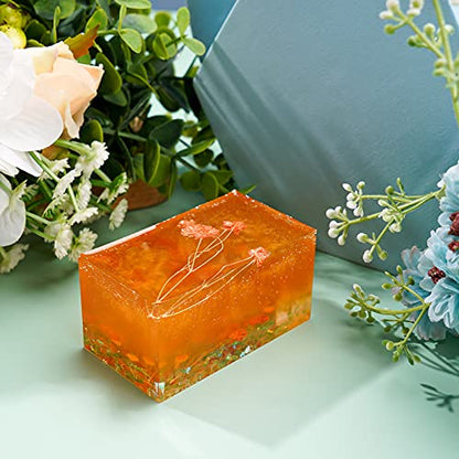 Gartful Rectangle Resin Molds, 6PCS Cube Silicone Molds, Resin Epoxy Casting Molds for DIY Ornaments Crafts Projects, Candles, Soaps, Dried Flower - WoodArtSupply