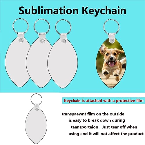 AiDiYGECO sublimation keychain blanks MDF Double Sided Heat Transfer Football sublimation keychains blanks bulk 40 pack (ball) AiDiYGECO