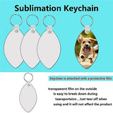 AiDiYGECO sublimation keychain blanks MDF Double Sided Heat Transfer Football sublimation keychains blanks bulk 40 pack (ball) AiDiYGECO