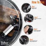 Foghat Cocktail Smoker Torch for Smoked Cocktails and Cooking - Handheld Refillable Culinary Butane Kitchen Blow Torch Lighter Gun, Creme Brulee THOUSAND OAKS BARREL