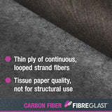 Fibre Glast Ultra Lightweight Carbon Graphite Veil Cloth – Sheer Sandable Surface Fabric Coat for Air, Car, Auto, Boat & Marine Repairs –Epoxy-Resin Fibre Glast