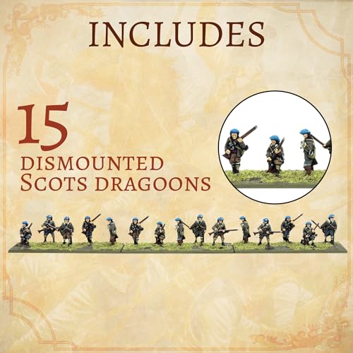 Wargames Delivered Pike & Shotte Epic Battles Scale Scots Covenanters Battalia, 3 Plastic Scots, Scots Lancers, Mounted, Dismounted Scots Dragoons, Wargames Delivered