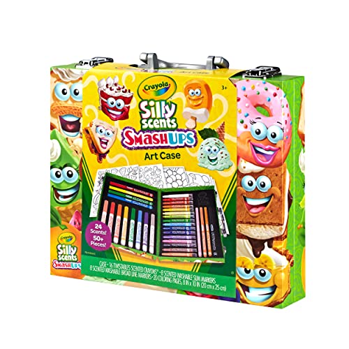 Crayola Silly Scents Mini Inspiration Art Case Coloring Set, Gift for Kids Age 4+ Crayola