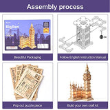 Rolife 3D Wooden Puzzles Big Ben Craft Model Kits for Adults to Build Birthday Gift for Family and Friends Rolife