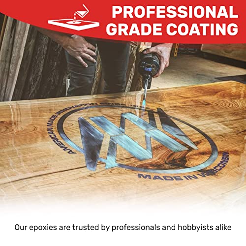 MAS Table Top Pro (2-Gallon Kit) | Crystal Clear Casting for DIY Arts and Crafts Projects | 2-Part Resin and Hardener Epoxy Kit | for Countertops, MAS