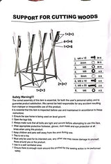 WINMAX TOOLS AUTOMOTIVE Heavy Duty 220 lbs Sawhorse Work Table, Portable Folding Sawhorse, Adjustable Steel Sawbuck for Firewood, Lightweight Log WINMAX TOOLS AUTOMOTIVE