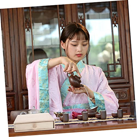 NOLITOY Box Tea Box Gift Box Tea Storage Tea Organizer Container Multi-functional Wood Tea Organizer Tea Holder Desk Topper Wood Storage Drawers Wood NOLITOY