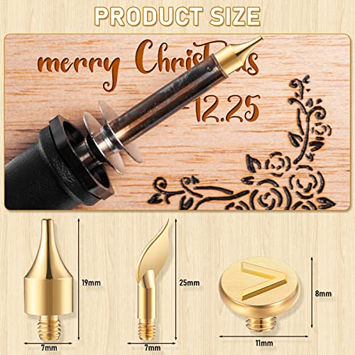 56 Pieces Wood Burning Tip Letter Wood Burning Tip Set Including Alphabet Number Symbol for Wood Burner Craft DIY Embossing Carving Wood Burning - WoodArtSupply