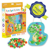 Creativity for Kids Pom Pom Pictures: Dinosaurs - Toddler Learning Toys, Sensory Play for Ages 3+ Creativity for Kids