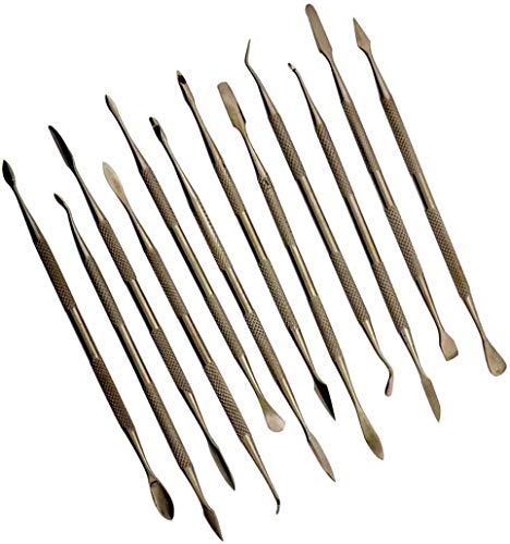 HTS 156W1-12Pc Stainless Steel Wax & Clay Carving Set - Durable Double Ended and Long Lasting