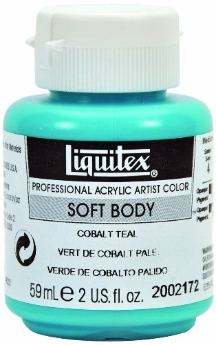 Liquitex 2002172 Professional Soft Body Acrylic Paint 2-oz jar, Cobalt Teal - WoodArtSupply