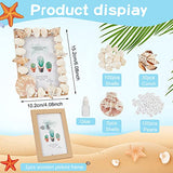 WEBEEDY Unfinished Wooden Photo Frame Craft Kit for Kids DIY Wooden Photo Frames with Stand Shell Wood Photo Picture Frames Making Kit for Kids Craf WEBEEDY