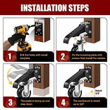SPACECARE Workbench Casters Retractable Casters Kit 600Lbs, Retractable Casters Heavy Duty Bench Caster Wheels Workbenches Tables and Equipments, SPACECARE