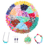 Xmada Jewelry Making Kit - 1587 PCS Beads for Jewelry Making, Jewelry Making Supplies with Crystal Beads, Jewelry Plier, Beading Wire, Earring Hooks, Xmada