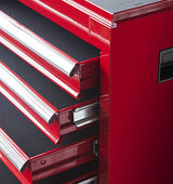 Torin Rolling Garage Workshop Organizer Detachable 4 Drawer Tool Chest with Large Storage Cabinet and Adjustable Shelf, 11" 20.3" 40.4", Red Torin