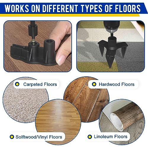 Floor Repair Kit, Floor Fix Screws Kit for Most Wood Floors, Eliminate Noise Under Floors, Contains 5 Tools and 50 Screws MARKETTY