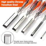 VANQUISH High-Impact 1 Inch Wood Chisel with One-Piece Forged Blade Go-Thru Mortise Chisel for Woodworking (4606) Vanquish