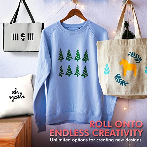 Marabu Screen Printing Kit Set - Screen Print Kit with Reusable Wooden Frame, 1 Screen Printing Squeegee, and 3 x 100ml Ink - Silk Screen Printing Marabu