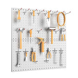 WALMANN Metal Pegboard Panels for Wall Garage Tools Pegboard Storage System for Garage, Workbench, Shed Modular Peg Board Organizer Board(Pack of 2, WALMANN