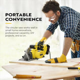 VIVOHOME 7-1/4-Inch Circular Saw Kit, 20V Brushless 4000 RPM, Max Cutting Depth 2-12/25"(90°), 1-5/8"(45°), Cordless Saw with a 4.0-Ah Battery, Fast VIVOHOME
