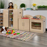 Flash Furniture Children's Wooden Kitchen Set - Stove, Sink and Refrigerator for Commercial or Home Use - Safe, Kid Friendly Design Flash Furniture