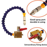 ChgImposs Mist Coolant Mist Lubrication System Unit, Metal Cutting Engraving Cooling Sprayer Machine with Air Pipe for CNC Lathe Milling Drill ChgImposs