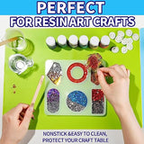 LEOBRO Silicone Mat, 3 PCS Silicone Mats for Crafts, Playdough Mat, Silicone Craft Mat for Resin Molds, Clay Mat, Nonstick Silicone Sheet Mat for LEOBRO