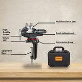Table Vise, 2 in 1 Bench Vise Universal Rotate 360° Work Clamp-On Vise,Table Vice With Multifunctional Jaw and Quick Adjustment Button for ZTUKOMN