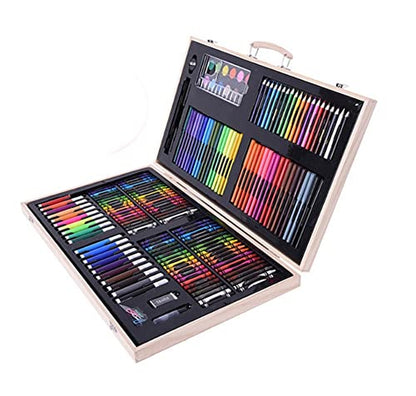 SMSOM Art Supplies, 180 Piece Deluxe Wooden Art Set Crafts Drawing Painting Kit, Creative Gift Box for Teens Adults Artist Beginners, Art Kit, Art - WoodArtSupply