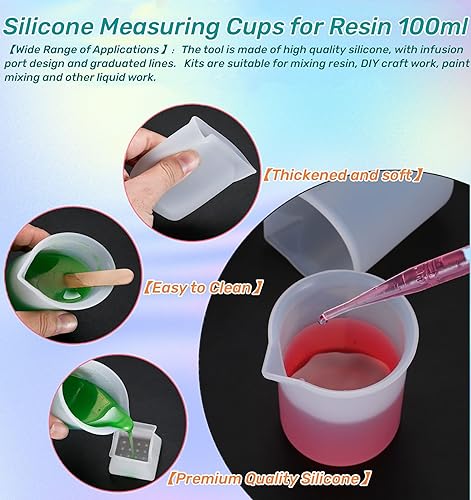Rechargeable Epoxy Resin Mixer,USB Handheld Electric Resin Mixer for Mixing Epoxy Without Bubbles, Resin Stirrer for Tumblers Epoxy, Resin Molds, WAQONUY