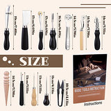 BUTUZE Leather Kit, Leather Tooling Kit, Practical Leather Working Tools with Leather Beveler, Groover, Stitching Punch Sewing Thread and Needles - BUTUZE