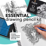 Castle Art Supplies 12 Piece Graphite Drawing Pencils Kit | For Adult Artists – Beginners and Advanced | Presented in Attractive, Compact, Sturdy Castle Art Supplies