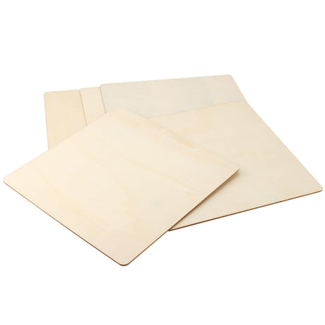 HOIGON 20 PCS Square Unfinished Wood Pieces, 10 x 10 Inch Blank Basswood Wooden Sheets Wooden Cutout for Crafts, DIY, Painting HOIGON