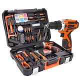 COMOWARE 16.8V Cordless Drill Set Combo Kit, 153 Pcs Tool Kit for Home, Professional Household Tool Sets for Men, Basic Tool Kit with Power Drill, COMOWARE