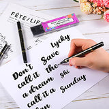 Sunshilor Dual Brush Calligraphy Pens Black Hand Lettering Pens for Beginners Writing, Art Drawing, Sketching, Illustration, Scrapbooking, Sunshilor
