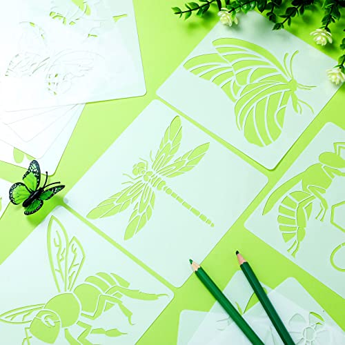 20 Pieces Stencils for Painting Reusable Animal Plant Music Stencil Spring Summer Fall Winter Stencil Template, DIY Stencils for Painting on Wood - WoodArtSupply