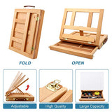 Acrylic Paint Set,77 PCS Professional Paint Supplies with Paint Brushes, Acrylic Paint,Table Easel, Canvases, Painting Pads, Palette, Paint Knives, ESRICH