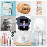 PSLER 100 Sheets Carbon Paper Sheets, Carbon Transfer Paper with 3PCS Embossing Stylus for DIY Woodworking, Paper, Canvas and Other Art Craft psler