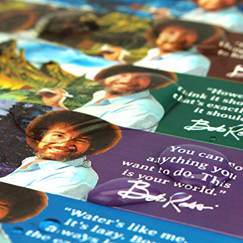 Bob Ross Water Bottle Labels (Set of 16) Unique Quotes & Paintings, Birthday Party Supplies, Waterproof Bottle Wraps Prime Party