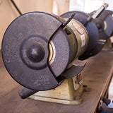 HARFINGTON Bench Grinder Wheel Inner and Outer Right Guard Cover 9.84" Carbon Steel Right Guard Cover Shroud Set with Screw for Bench Grinder HARFINGTON