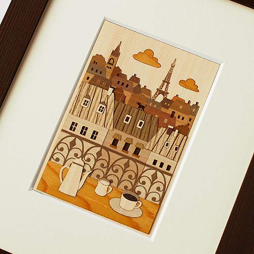 KINOWA Wooden Art Kit Kiharie Paris Made in Japan KINOWA
