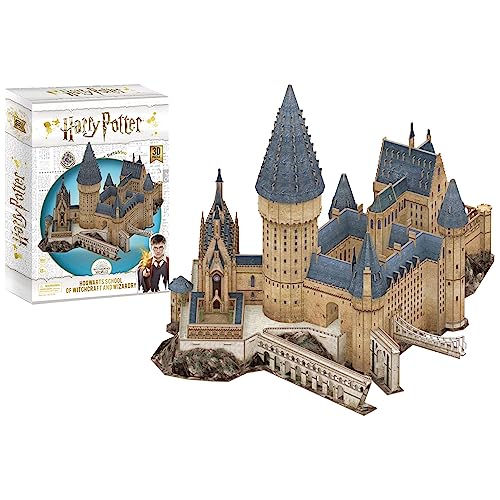 4D Cityscape Harry Potter Great Hall Paper 3D Puzzle Standard, Multicolored - WoodArtSupply