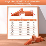 Neitra Router Table Setup Blocks Woodworking - 8pcs Aluminum Alloy Precision Setup Bars for Routers Tables Saw Accessory, Measuring Height Depth Neitra