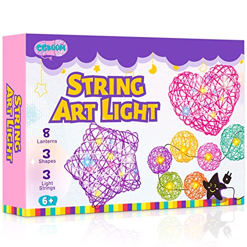 String Art Kit for Kids Ages 8-12, Make Light-Up Lanterns, Kids Arts and  Crafts Ages 8-12, Gifts for 9+ Year Old Girls,Gift Set for Girls Teens Age  5-12 Gift Ideas