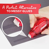 XFasten Adhesive Roller for Scrapbooking, 8mm x 30ft 4-Pack Double Sided Glue Tape Roller, Scrapbook Supplies for Adults, Photo Tape for Scrapbooking XFasten