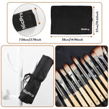 Nicpro 24PCS Paint Brushes Set, Paint Brushes for Acrylic Painting, Art Supplies for Watercolor & Gouache Kids Adults, Painting Supplies with Cloth Nicpro