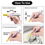 28 Color Paint Markers Pens Set, Oil-Based Permanent Paint Marker, Medium Tip, Quick Dry and Waterproof Paint Pen for Rock Painting, Ceramic, Wood, TFIVE