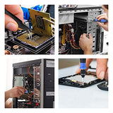 Mini Screwdriver Set with 42 Bits, VCELINK 45 in 1 Small Precision Magnetic Tiny Screwdriver Bit Kit with Tweezers & Extension Shaft for Laptop, PC, VCELINK